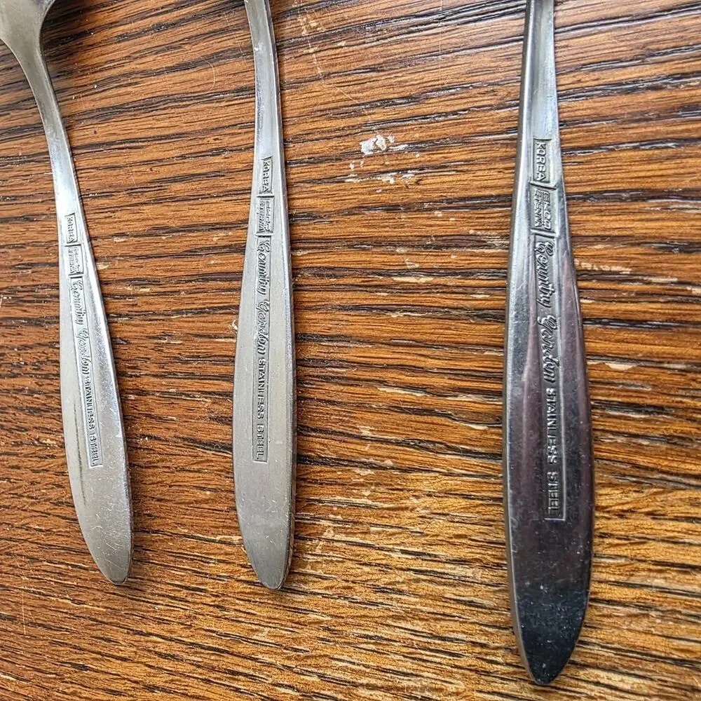 VTG MCM‎ Ekco Eterna Country Garden Silverware Lot 19 Pcs Stainless Steel Korea